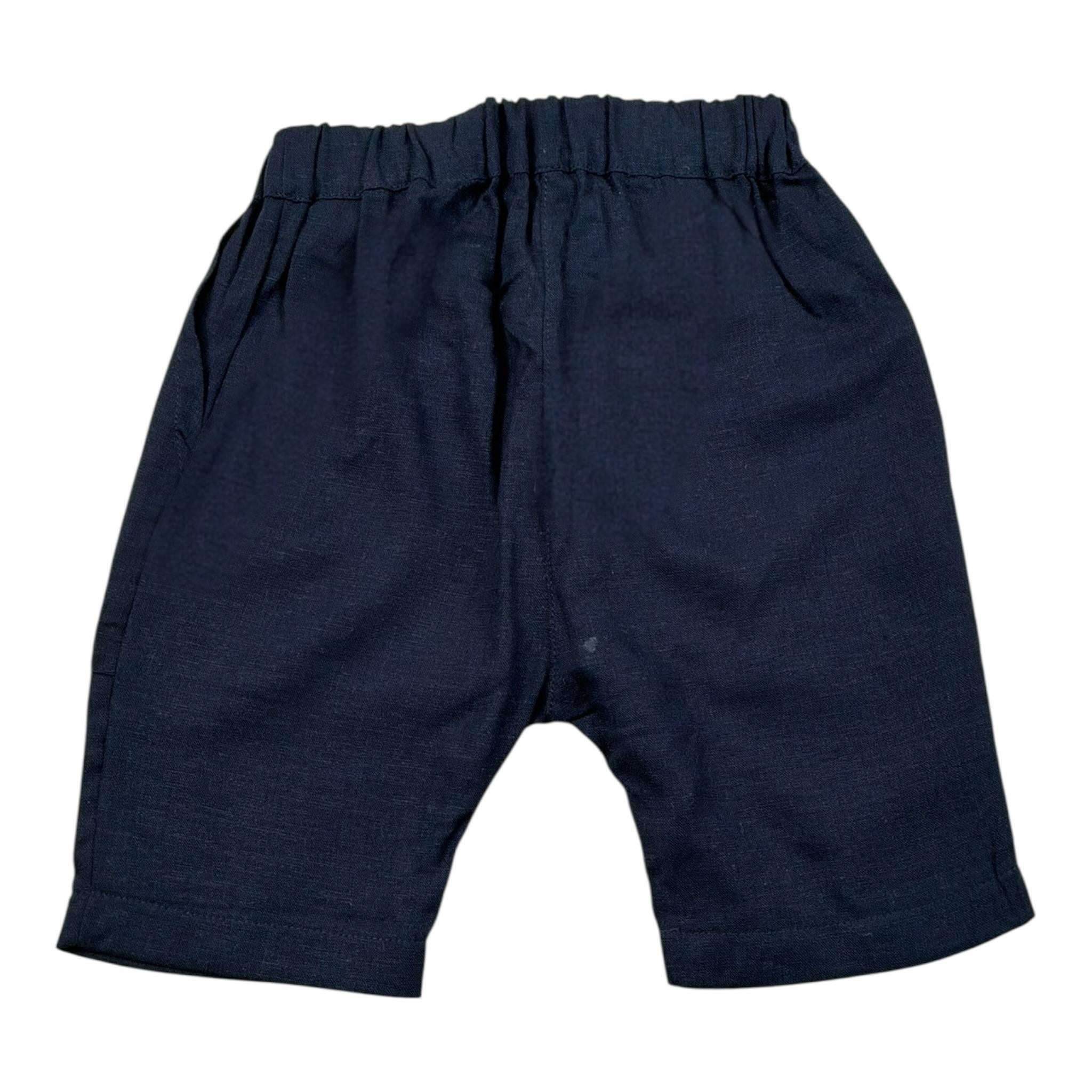 Babyvip Pantalone Tinta Unita con Elastico In Vita per Neonato T7800 BLU BABYVIP 