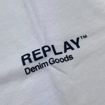 Replay T-Shirt Girocollo Tinta Unita con Stampa per Bambino SB7119 BIANCO REPLAY 