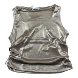 Lu Lu By Miss Grant Canotta Tinta Unita con Arriccio Laterale per Bambina LL3454 BRONZO LU LU BY MISS GRANT 