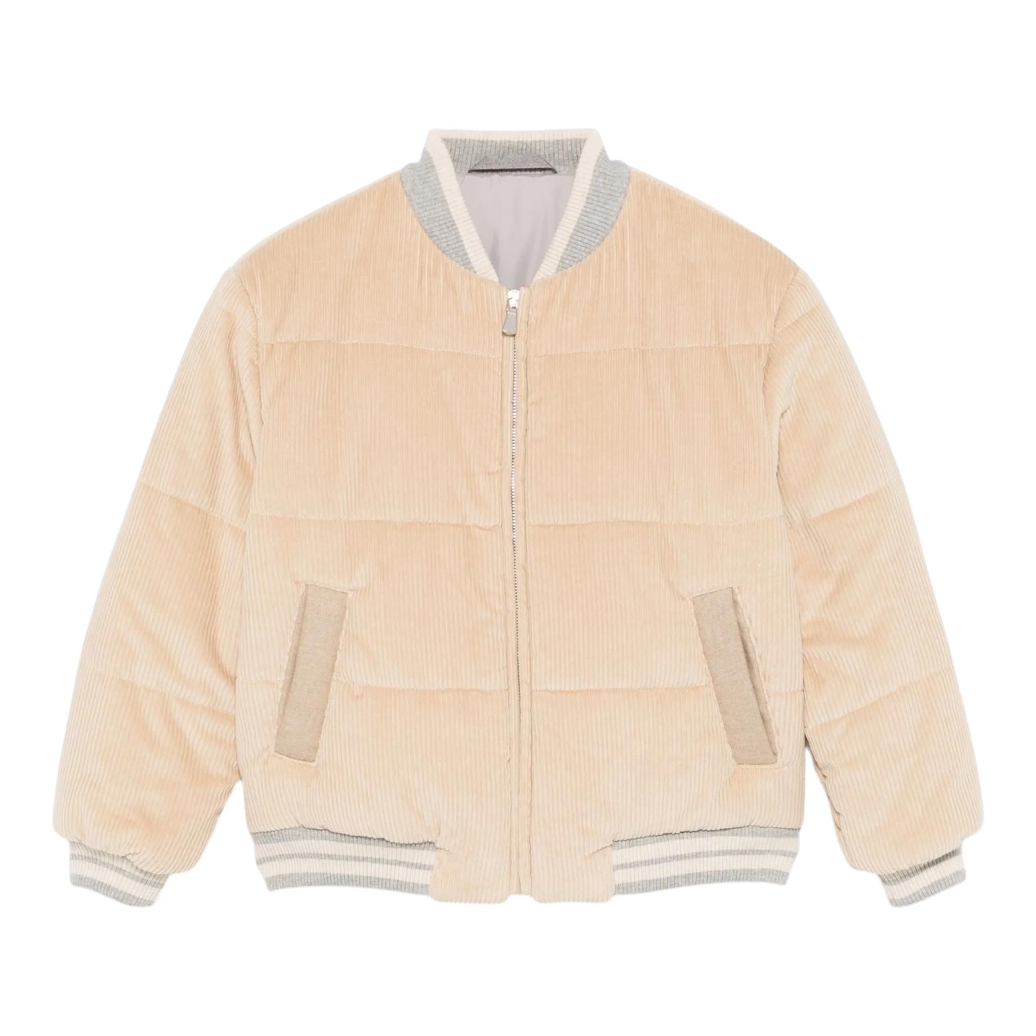 ELEVENTY giubbino tinta unita con zip e profili in contrasto Beige per Bambino EV2P37X BEIGE ELEVENTY 