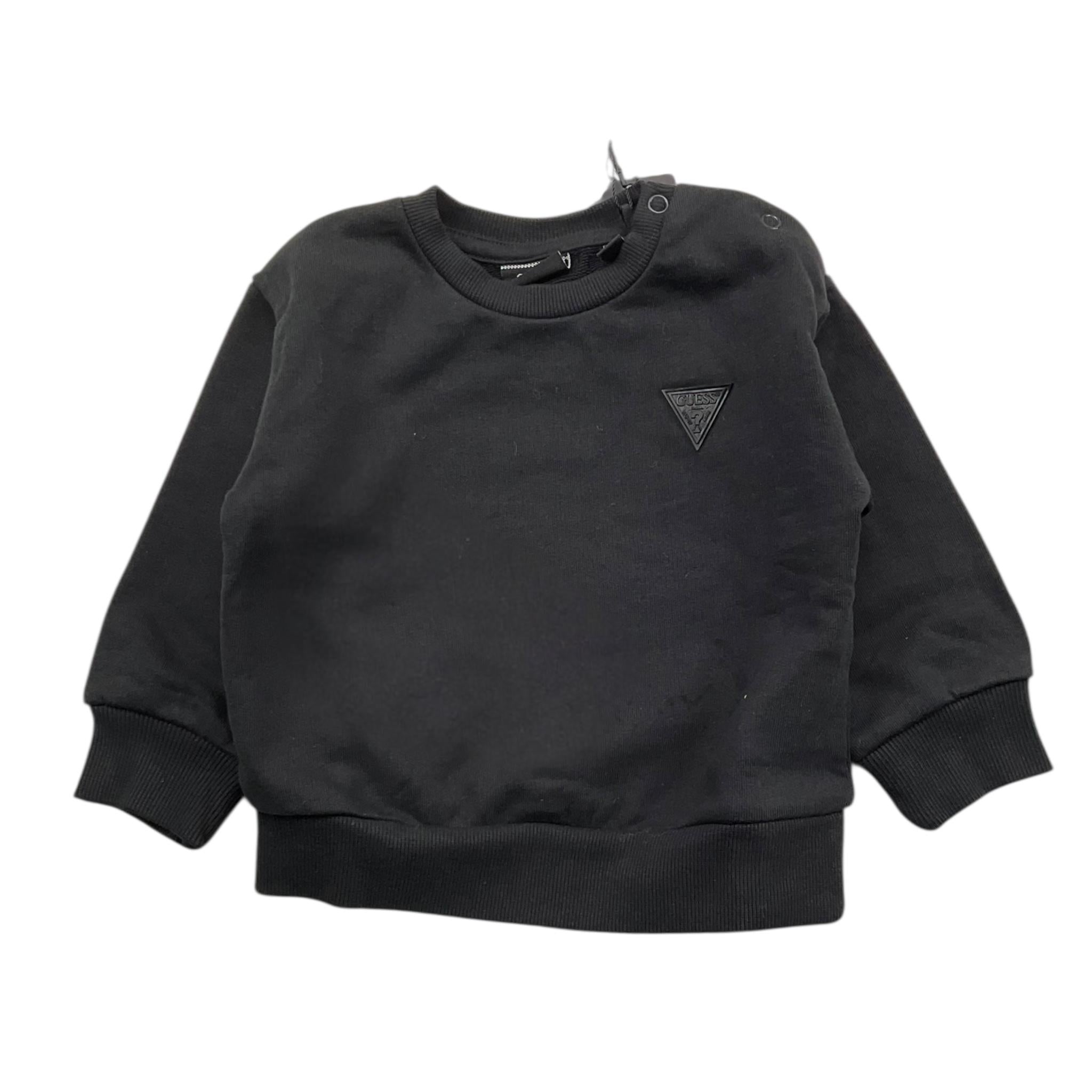 GUESS felpa tinta unita girocollo Nero per Neonato N3YQ05KAD73N NERO GUESS 
