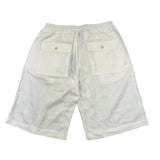 Daniele Alessandrini Solid Color Bermuda Shorts with Elastic Waist White for Boys