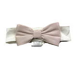 LA STUPENDERIA fascia tinta unita con fiocco Bianco per Neonata ABFA5222 BIANCO LA STUPENDERIA 