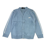Daniele Alessandrini Cardigan Solid Color with Buttons and Logo Light Blue for Newborns