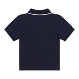 Timberland Polo Mezza Manica Tinta Unita con Logo per Neonato T05K52 BLU TIMBERLAND 