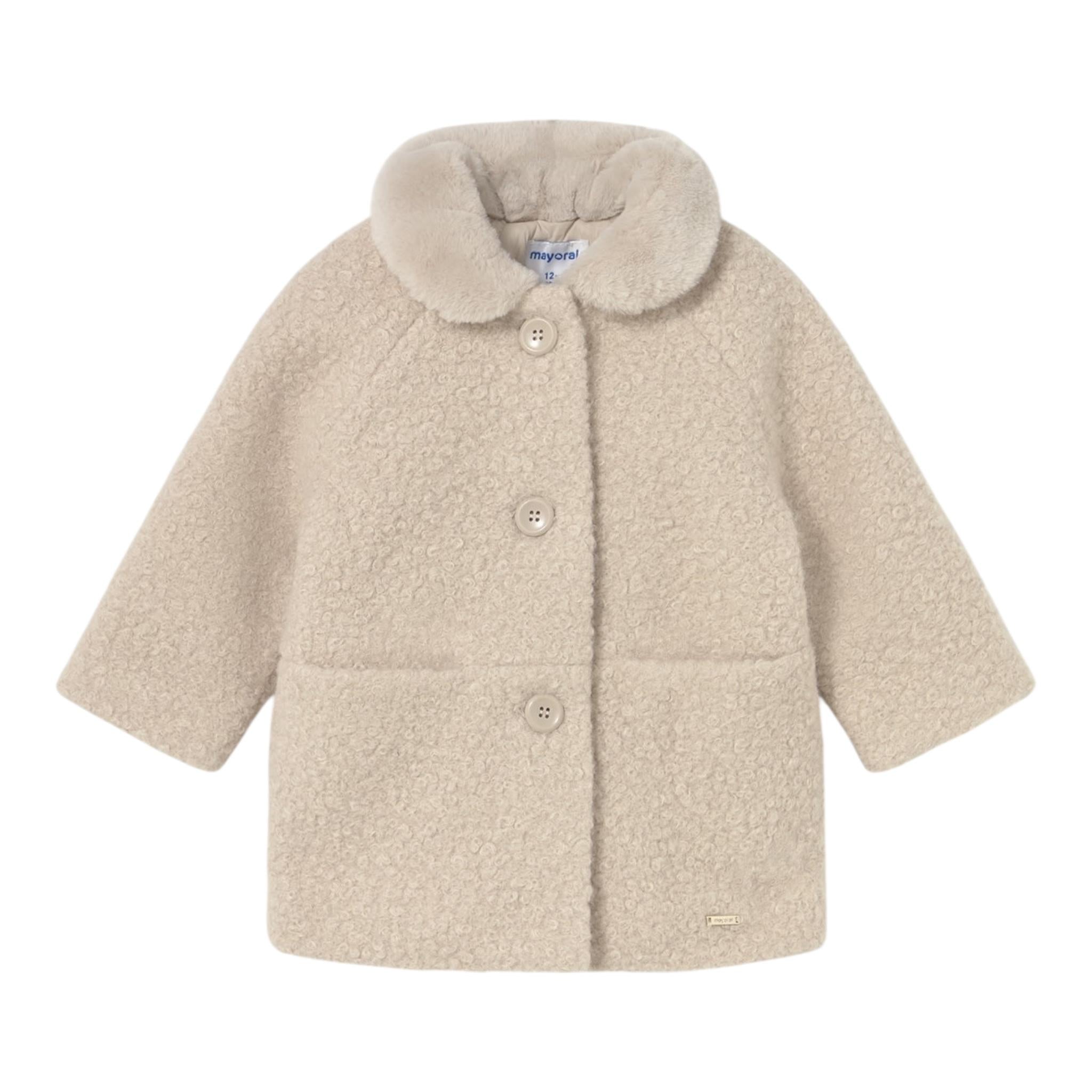 MAYORAL cappotto teddy tinta unita Beige per Bambina 4487 BEIGE MAYORAL 