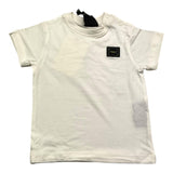F**K Solid Color Crew Neck T-Shirt White For Baby