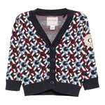 GUESS cardigan stampa fantasia scollo a v Blu per Neonato N4BR05Z3GV0N BLU GUESS 