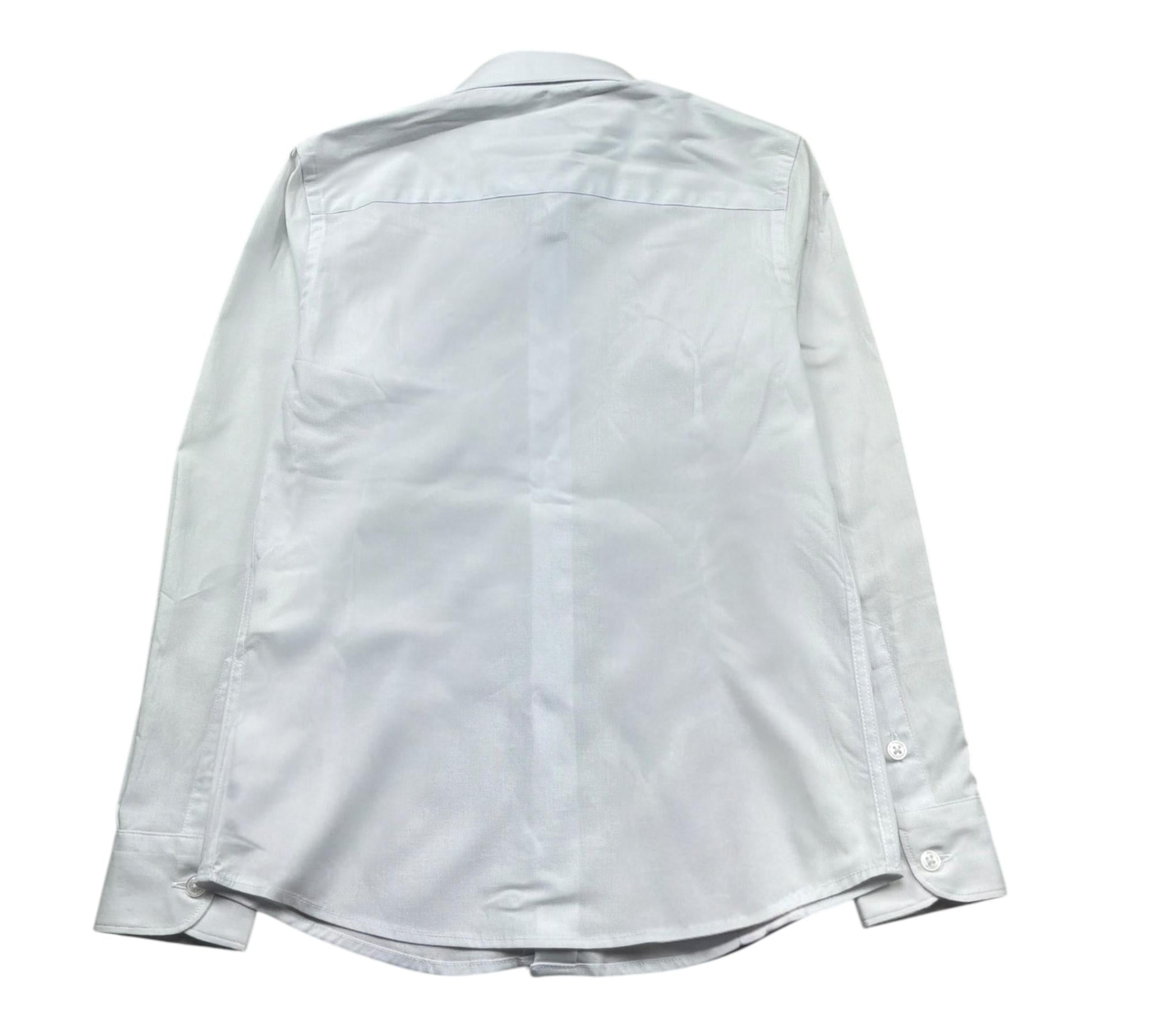 Paolo Pecora Camicia Manica Lunga Tinta Unita per Bambino PP2126 BIANCO PAOLO PECORA 