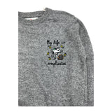 SAINT BARTH maglia tinta unita con stampa Grigio per Bambino 005431 GRIGIO SAINT BARTH 