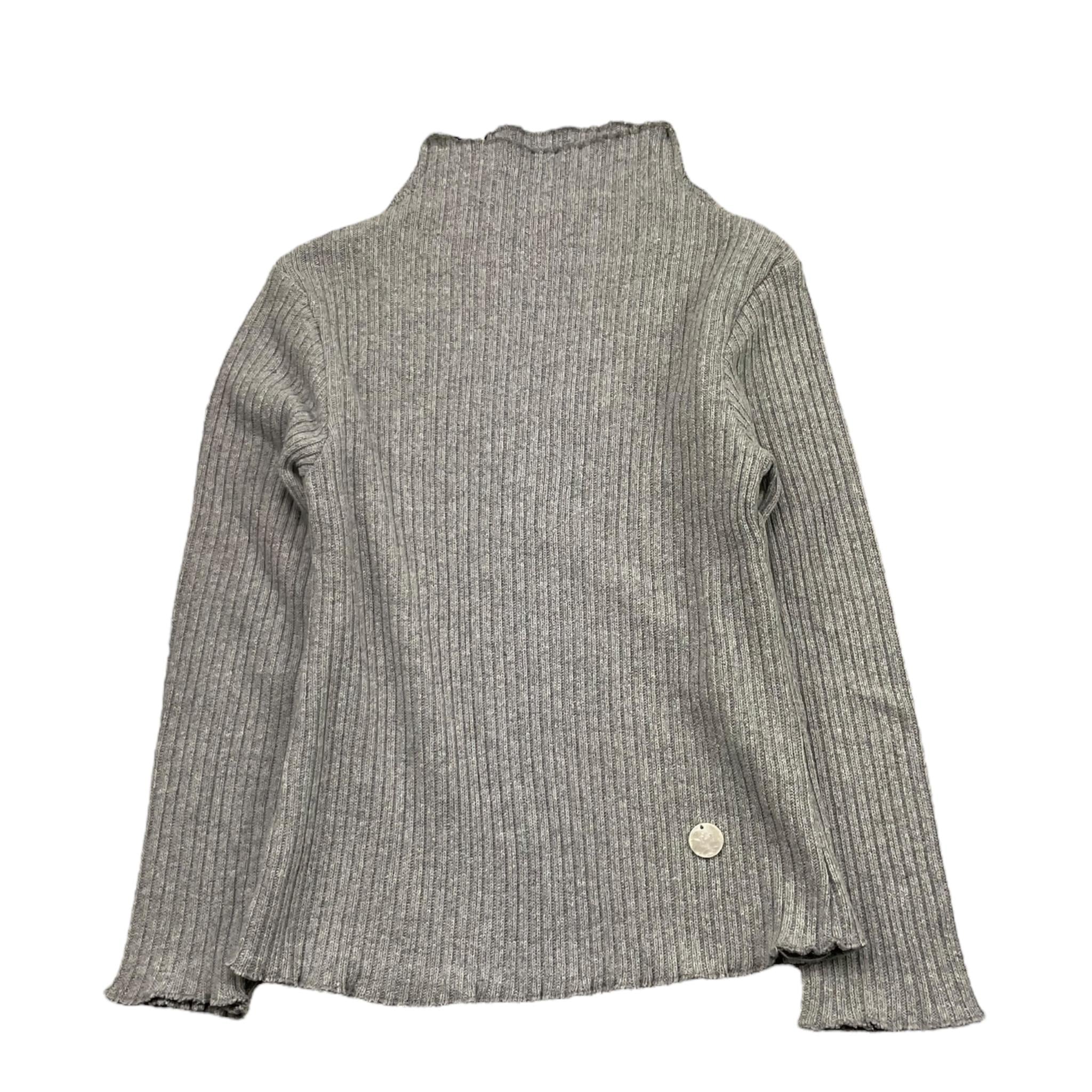 LE BEBE' maglia tinta unita a costine mezzo collo Grigio per Bambina LBG4997 GRIGIO LE BEBE' 