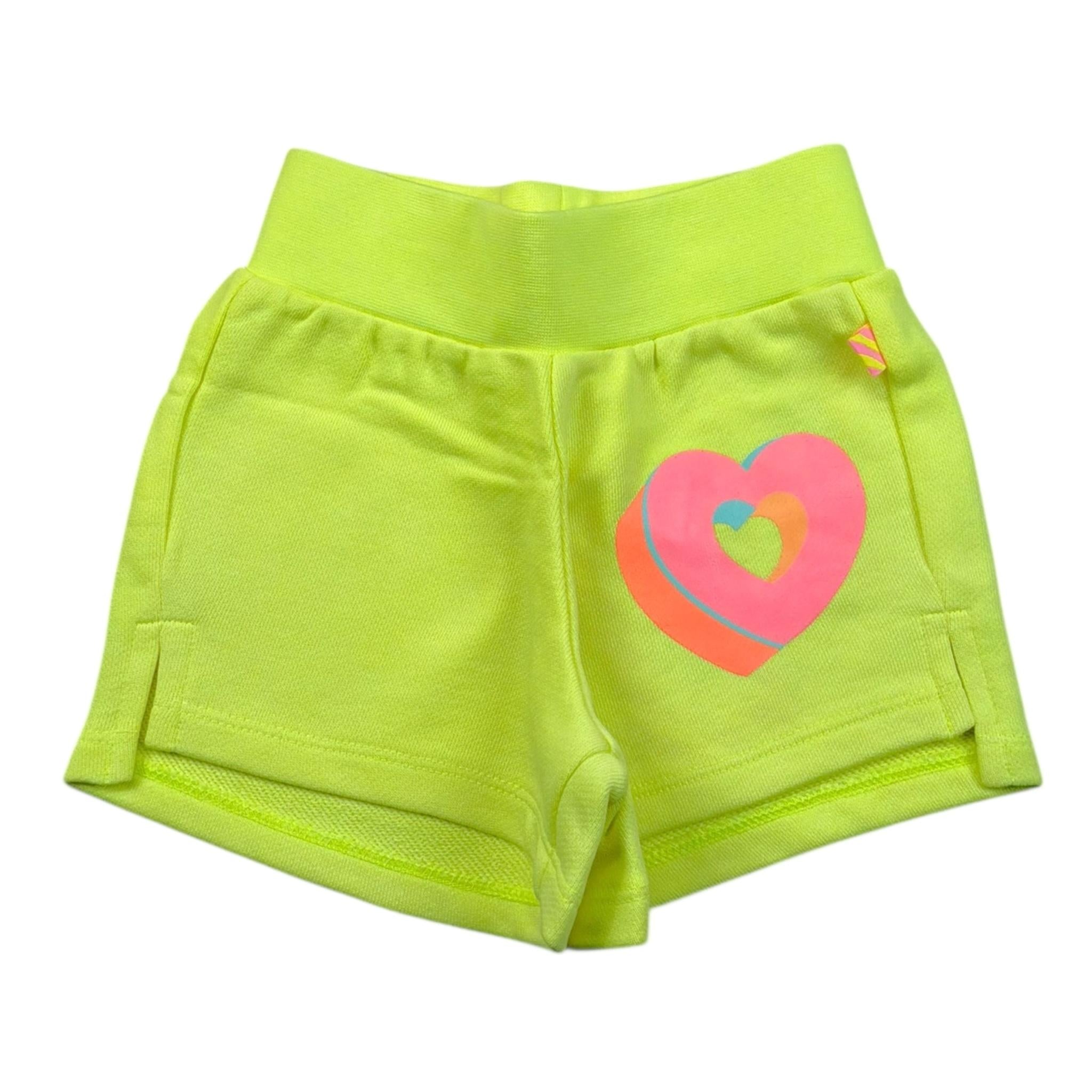 Billieblush Short Tinta Unita con Stampa per Neonata U21044XN GIALLO FLUO BillIEBLUSH 