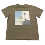 Calvin Klein T-Shirt Girocollo Tinta Unita con Stampa per Bambino IB0IB02449X SABBIA CALVIN KLEIN 