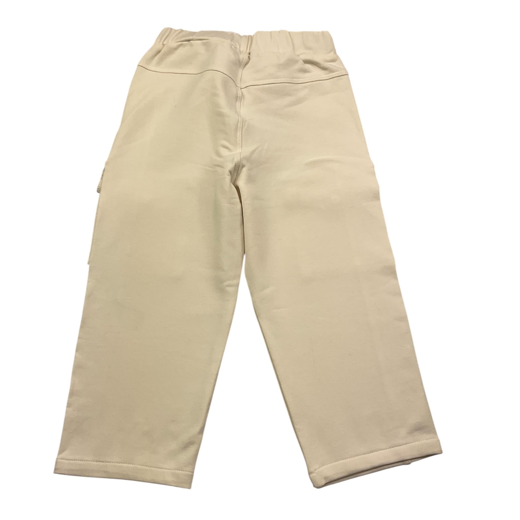MSGM pantalone tuta tinta unita cn tasconi Panna per Bambino F4MSNBF265J PANNA MSGM 