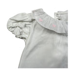 Le Bebe Body Mezza Manica Tinta Unita per Neonata LBG5698 BIANCO LE BEBE 