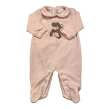 STORY LORIS tutina manica lunga tinta unita in ciniglia Rosa per Neonata 6L11790 ROSA STORY LORIS 