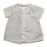 Barcellino Camicia Tinta Unita Mezza Manica per Neonato 9059 BIANCO BARCELLINO 