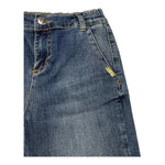 LIU JO jeans tinta unita modello palazzo Blu per Bambina KF2178 BLU LIU JO 