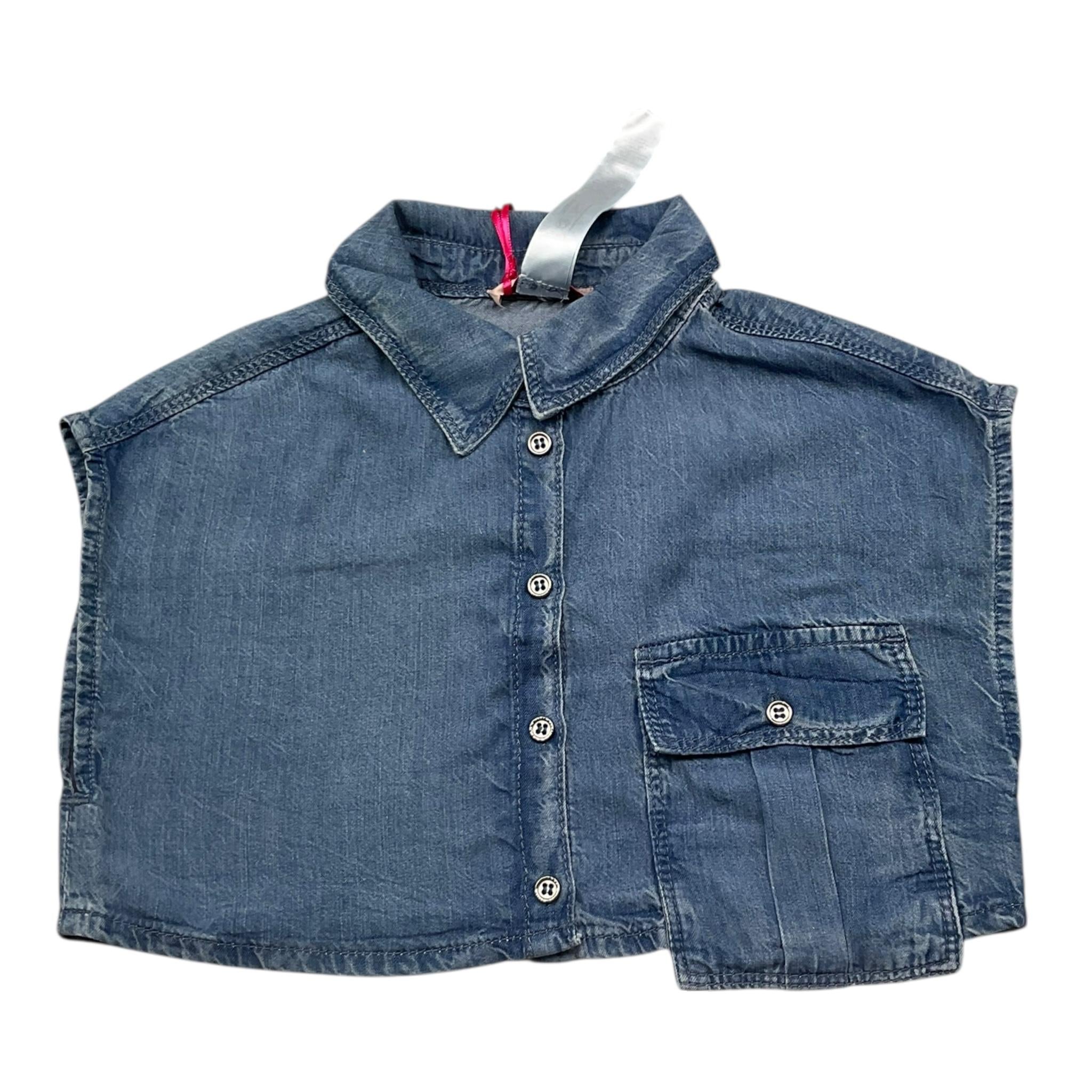 Liu Jo Camicia Giromanica In Denim  per Bambina GA5103 BLU LIU JO 