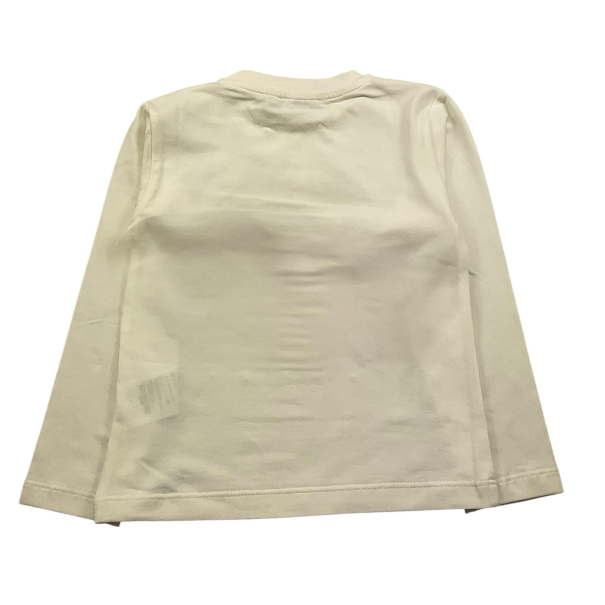 M+E' shirt tinta unita con stampa Panna per Bambina UE1662 PANNA M+E' 