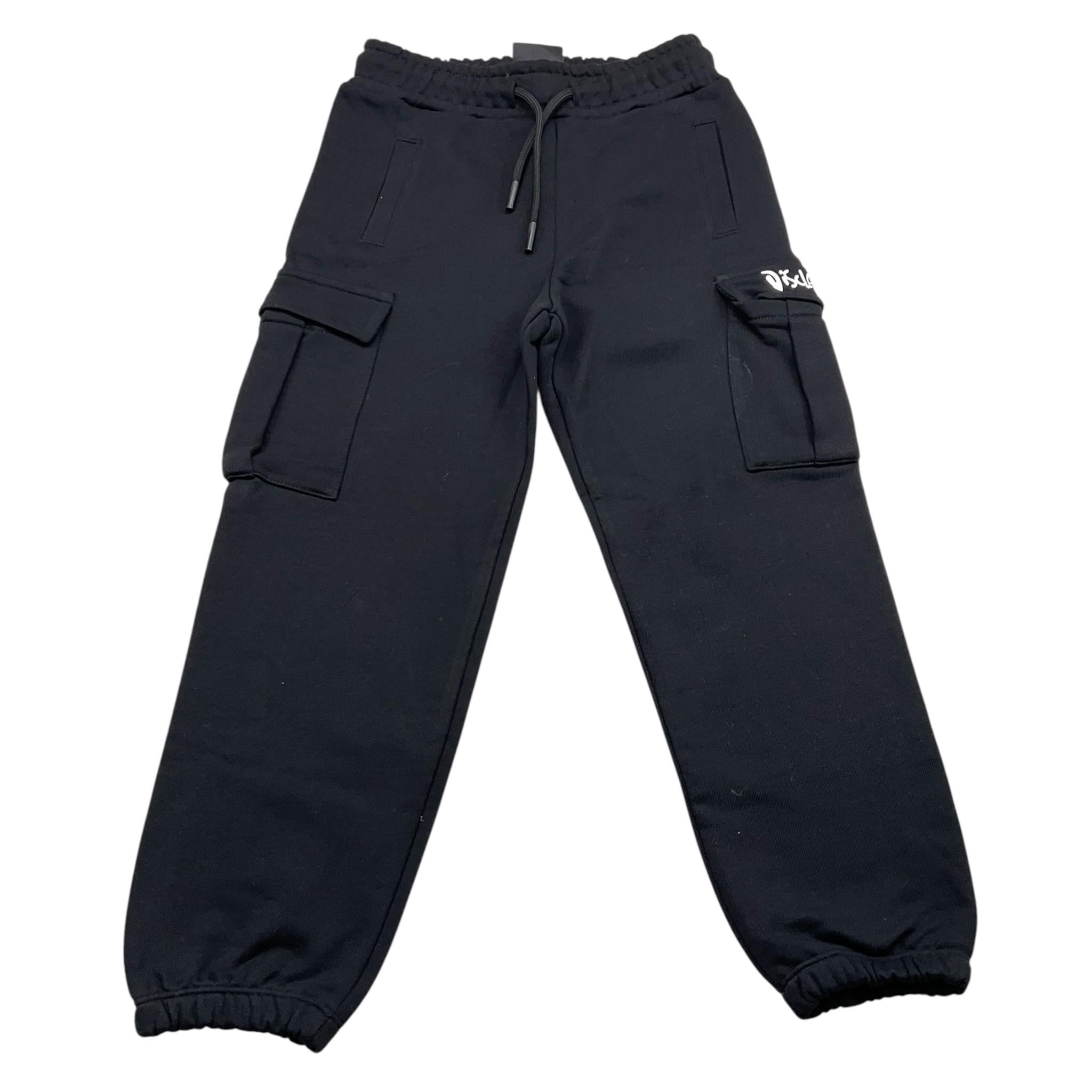 DISCLAIMER pantalone modello tuta tinta unita con stampa Nero per Bambino 24IDK58228XX NERO DISCLAIMER 