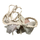 Marlu' Plain Belt With Cream Appliques For Newborns