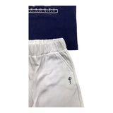 Cesare Paciotti 2 Piece Set T-Shirt-Bermuda Two-Tone Blue/White for Newborns