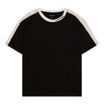 Calvin Klein T-Shirt Tinta Unita con Profili In Contrasto per Bambino IB0IB02457 NERO CALVIN KLEIN 