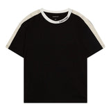 Calvin Klein T-Shirt Tinta Unita con Profili In Contrasto per Bambino IB0IB02457 NERO CALVIN KLEIN 