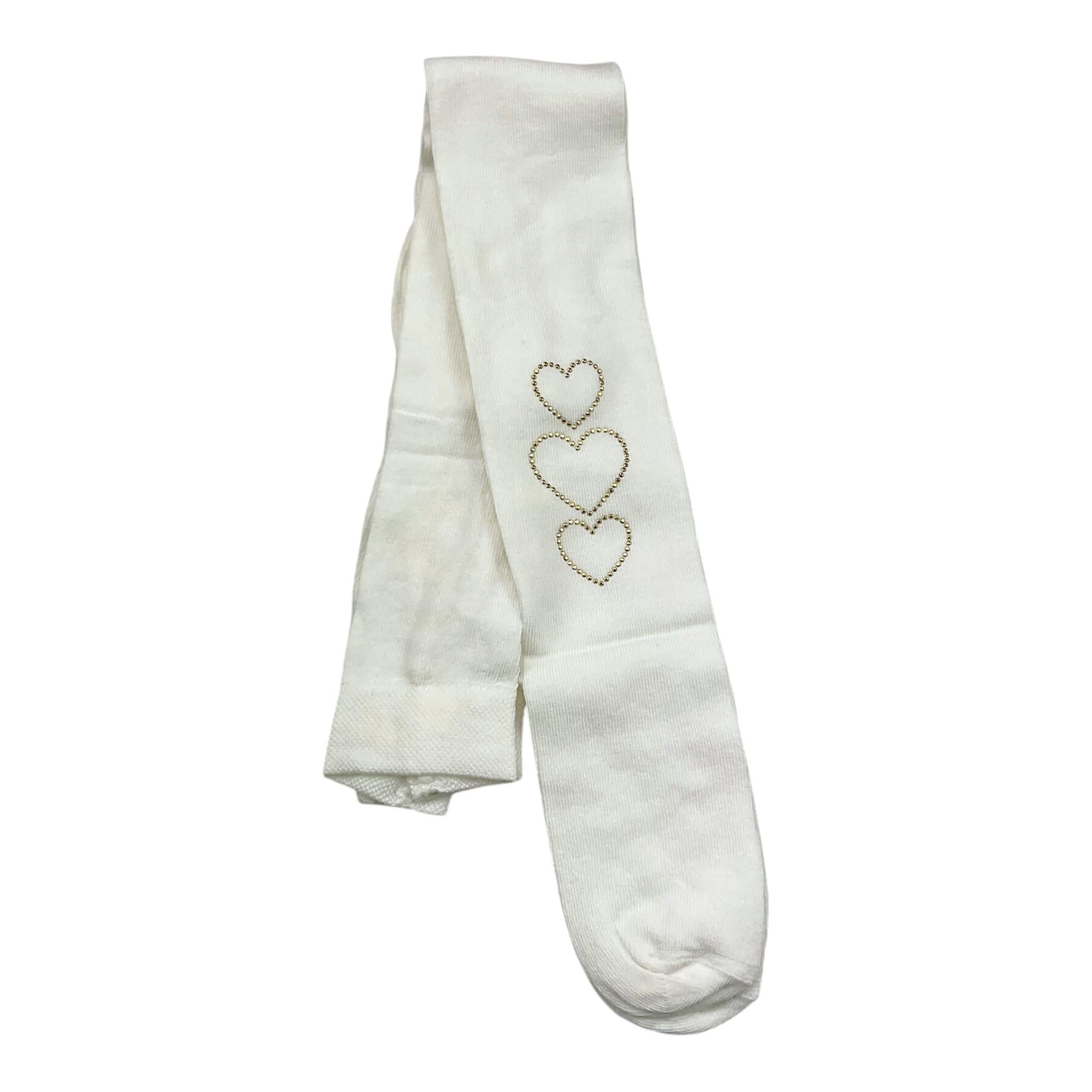 LIU JO calze tinta unita con stampa Bianco per Bambina KF3144 BIANCO LIU JO 