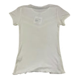 La Perla Plain White Patterned Intimate T-Shirt For Girls