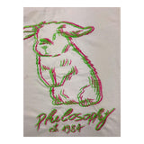 Philosophy T-Shirt Crew Neck Solid Color With Cream Print For Girls