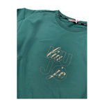 LIU JO felpa chiusa girocollo tinta unita cn brillantini Verde per Bambina GF3179 VERDE LIU JO 