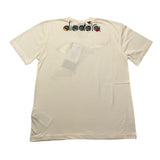 Diadora Crew Neck T-Shirt Solid Color With Contrast Logo Print Cream For Boys