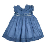 Malvi & Co Abito Giromanica tinta unita Blu per Neonata S24I104VEZ BLU MALVI & CO 