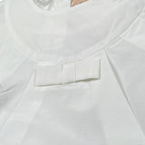 Elisabetta Franchi Abito Tinta Unita con Rouches per Bambina EGAB198XJ BIANCO ELISABETTA FRANCHI 