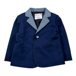 Ambaraba Giacca Tinta Unita con Colletto In Contrasto per Neonato FM36050 BLU AMBARABA 