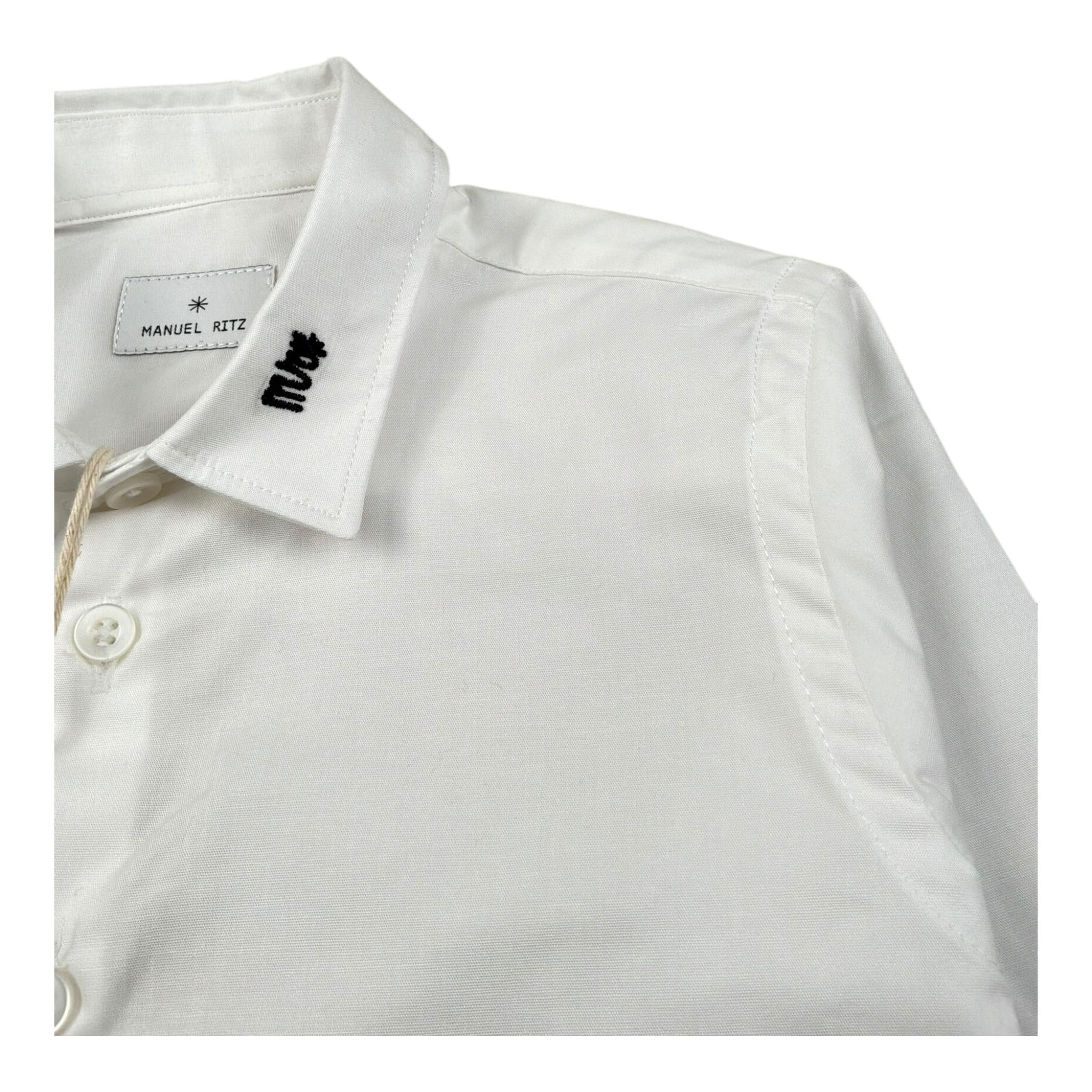 Manuel Ritz Camicia Manica Lunga Tinta Unita per Bambino MR2935 BIANCO MANUEL RITZ 