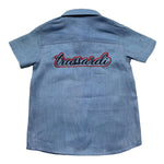 Trussardi Camicia Mezza Manica Tinta Unita con Taschino per Neonato TIP26104CA AZZURRO TRUSSARDI 