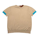 Manuel Ritz T-Shirt Tinta Unita Girocollo con Profili In Contrasto per Bambino MR2985X BEIGE MANUEL RITZ 