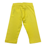 Liu Jo Solid Color Yellow Leggings for Girls