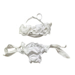 4Giveness Costume 2 Pezzi Fascia-Slip Traforato per Bambina FGBG3952 BIANCO 4GIVENESS 
