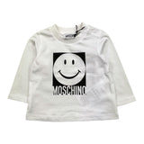 MOSCHINO shirt girocollo tinta unita con stampa Bianco per Neonato MUO014 BIANCO MOSCHINO 