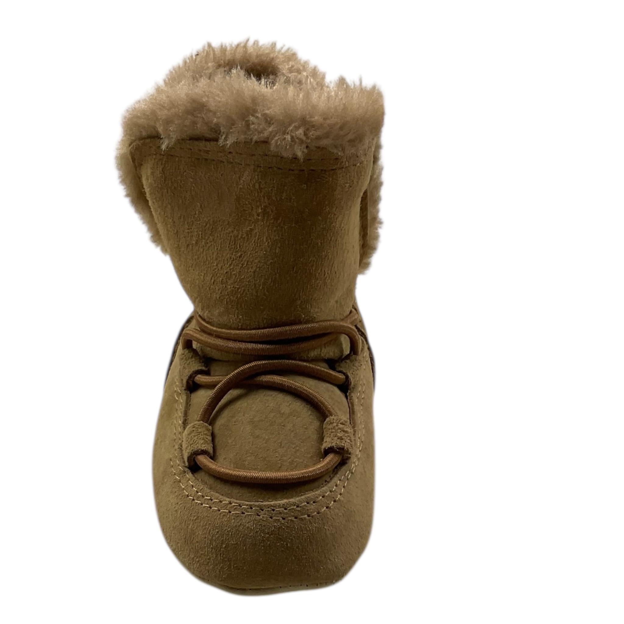 MOON BOOT stivali tinta unita con pelliccia Beige per Neonato 80D3401030M007 BEIGE MOON BOOT 