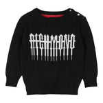 JOHN RICHMOND maglia tinta unita girocollo con stampa Nero per Neonato RIA24071MA NERO JOHN RICHMOND 