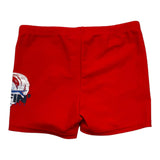 Name.It Solid Color Swimsuit With Contrast Print Red For Boys