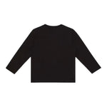EMPORIO ARMANI shirt tinta unita girocollo con stampa Nero per Bambino 6DBT54 NERO EMPORIO ARMANI 