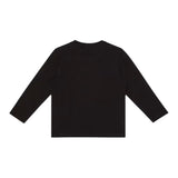 EMPORIO ARMANI shirt tinta unita girocollo con stampa Nero per Bambino 6DBT54 NERO EMPORIO ARMANI 