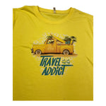 F**K T-Shirt Girocollo Tinta Unita con Stampa per Bambino FJST GIALLO F**K 