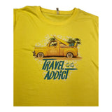 F**K T-Shirt Girocollo Tinta Unita con Stampa per Bambino FJST GIALLO F**K 